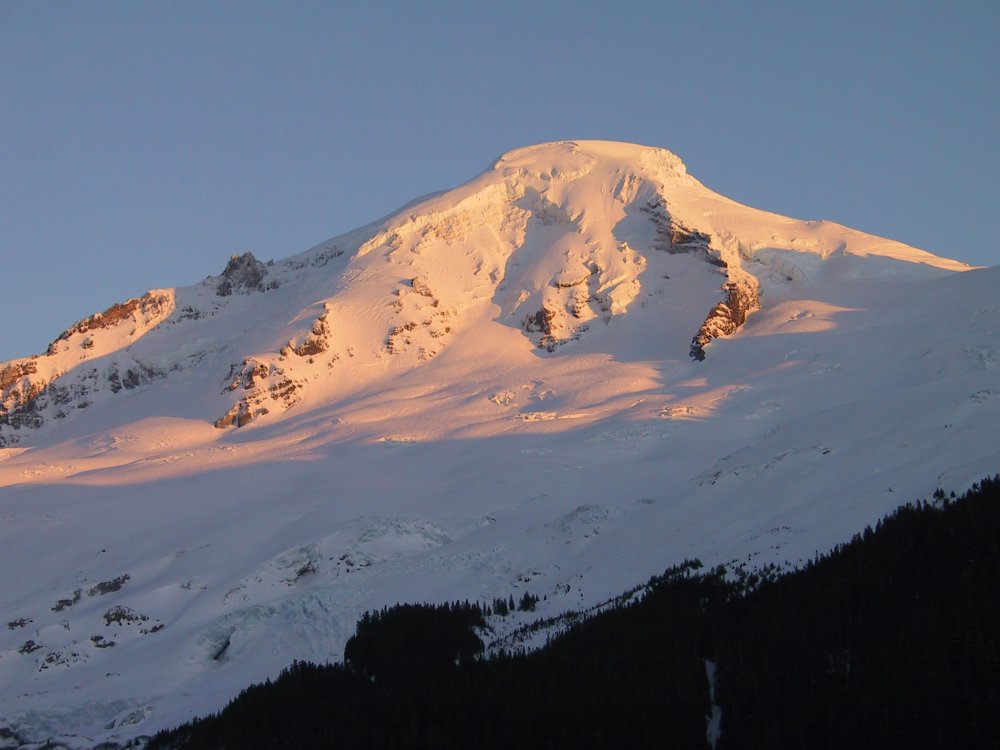 Mt Baker Winter Sunset